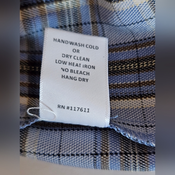 Women's Blue Plaid Paper Bag Shorts High Waisted Belt Pockets size Small - Picture 6 of 8